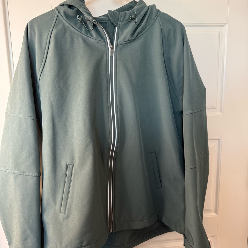 Fabletics Teal Zip-Up Jacket